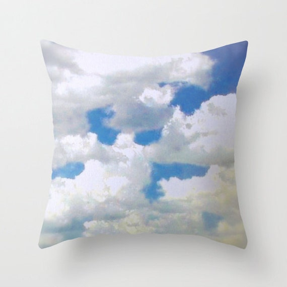 Items similar to Clouds Pillow Cover Print of "In the Clouds" by