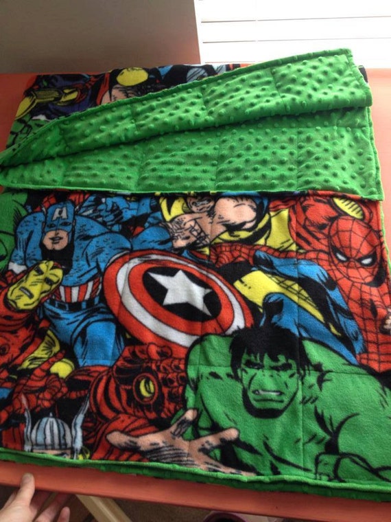 Avengers Toddler Blanket 40x50 by EliWeightedBlankets on Etsy