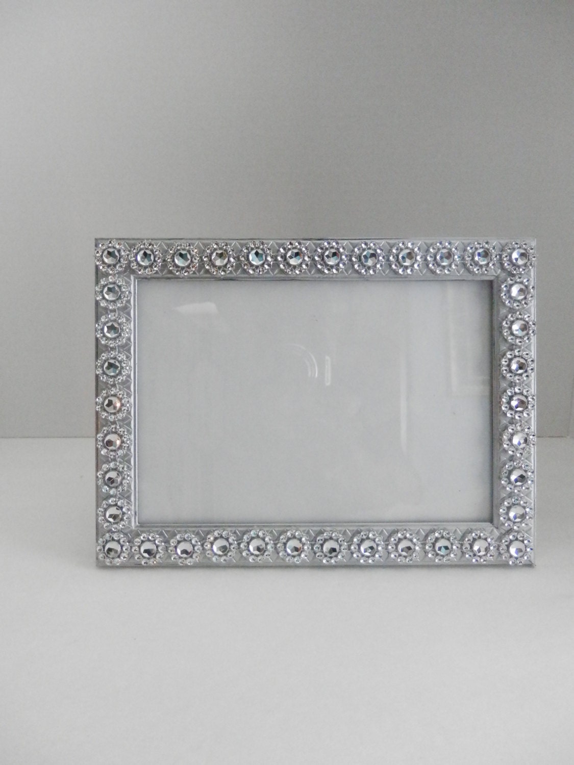 Wedding picture frame 5x7 silver wedding glass picture