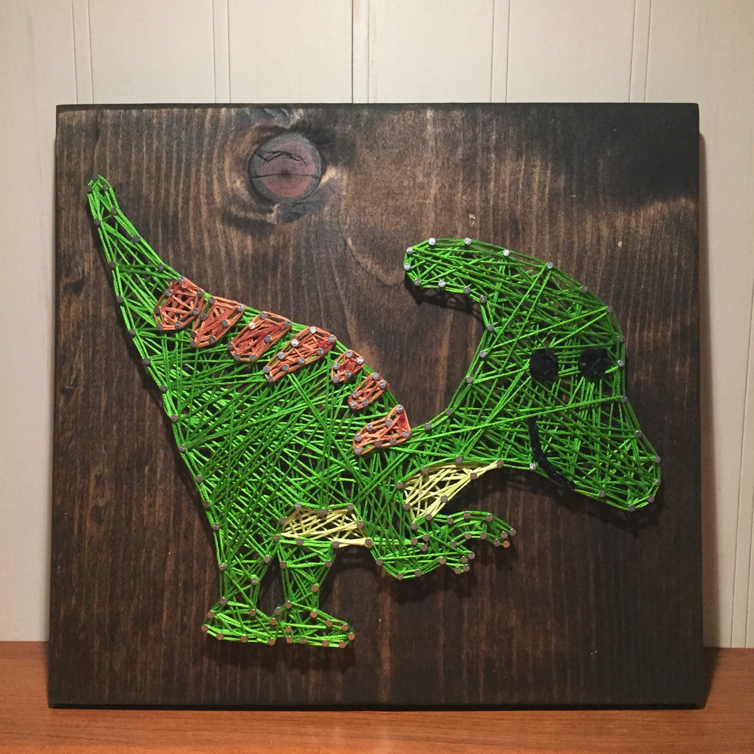 MADE TO ORDER Dinosaur String Art by StringsbySamantha on Etsy