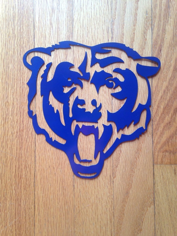 Steel Chicago Bears Metal Sign by itsaSchmollworld on Etsy