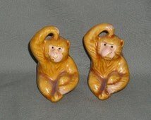 Sonshine Pottery Brown Monkey main image 1