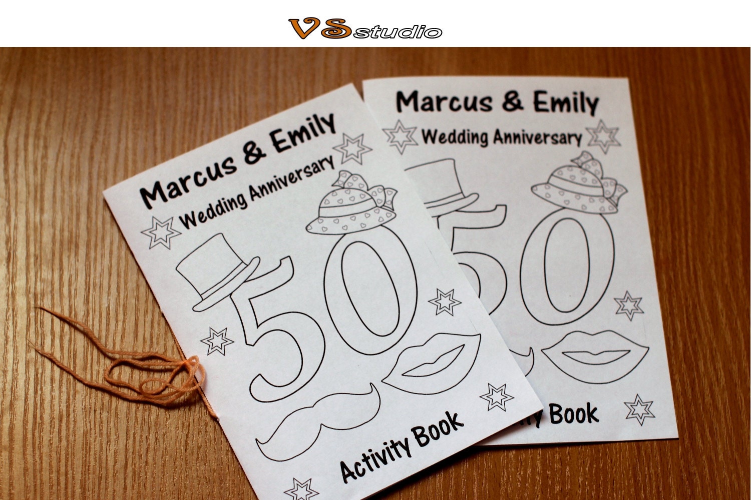 Kids Wedding  Anniversary  Activity  Book 40th50th60th Wedding 