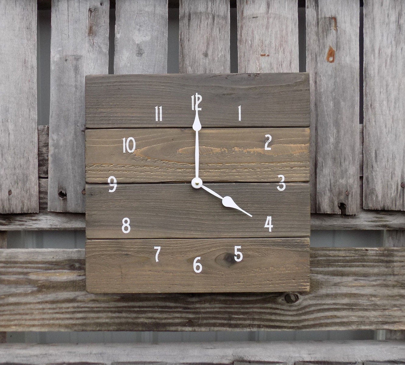 Primitive wood clock Rustic Wood Clock Rustic Wall Clock