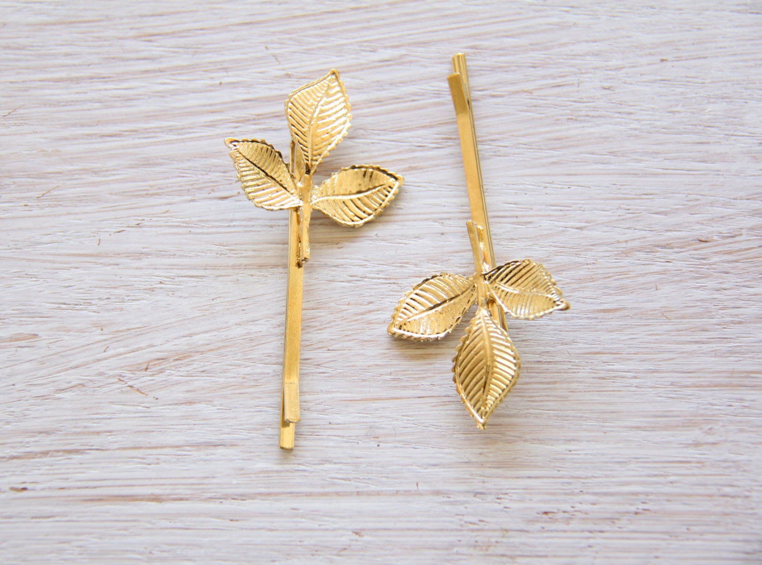 Gold Leaf Hair Pins Gold Leaf Hair Pins Bridal Hair