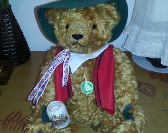 Teddy Hermann Schlafanzugbär blau 913870 - Teddy Hermann Teddybär 30cm