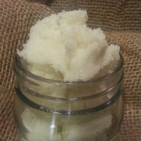 Peppermint sea salt foot scrub invigorating by BeechRiverNaturals