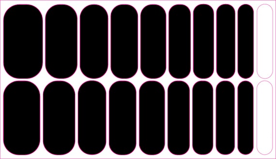SHEET TEMPLATE Digital tool for laying out custom nail wrap