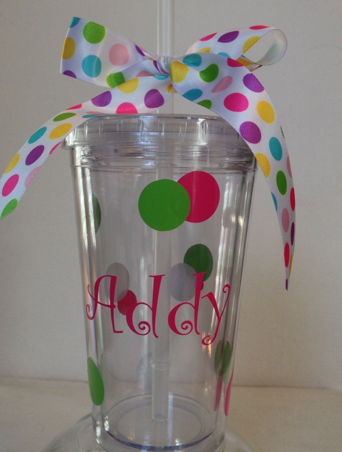 Personalized BPA free Acrylic Kids Tumblers 12 oz.