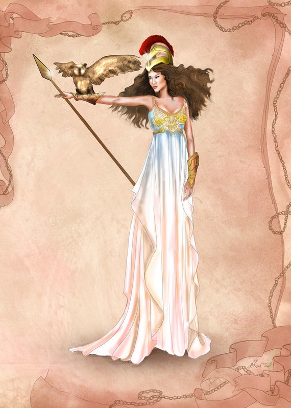 Items Similar To Ancient Greece Inspired Greek Athena Fashion