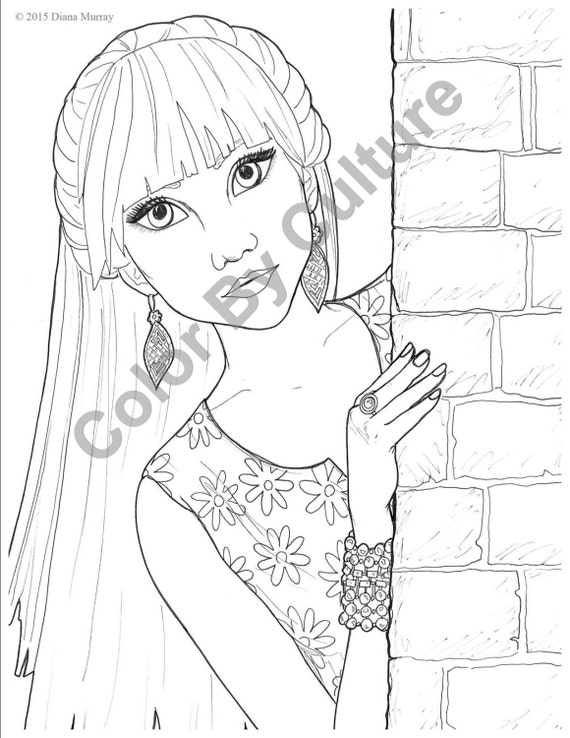 racial features coloring pages - photo #26