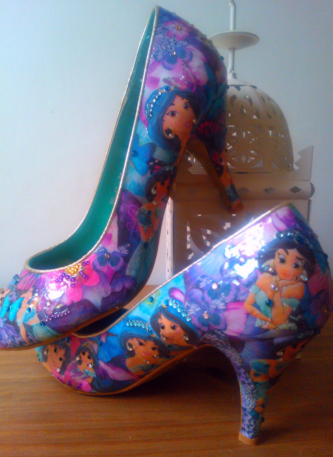 Princess Jasmine customised shoes