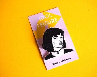 Mia Wallace Pin / Pulp Fiction / Best Friend Gift / Stocking Stuffer / Movie Lover