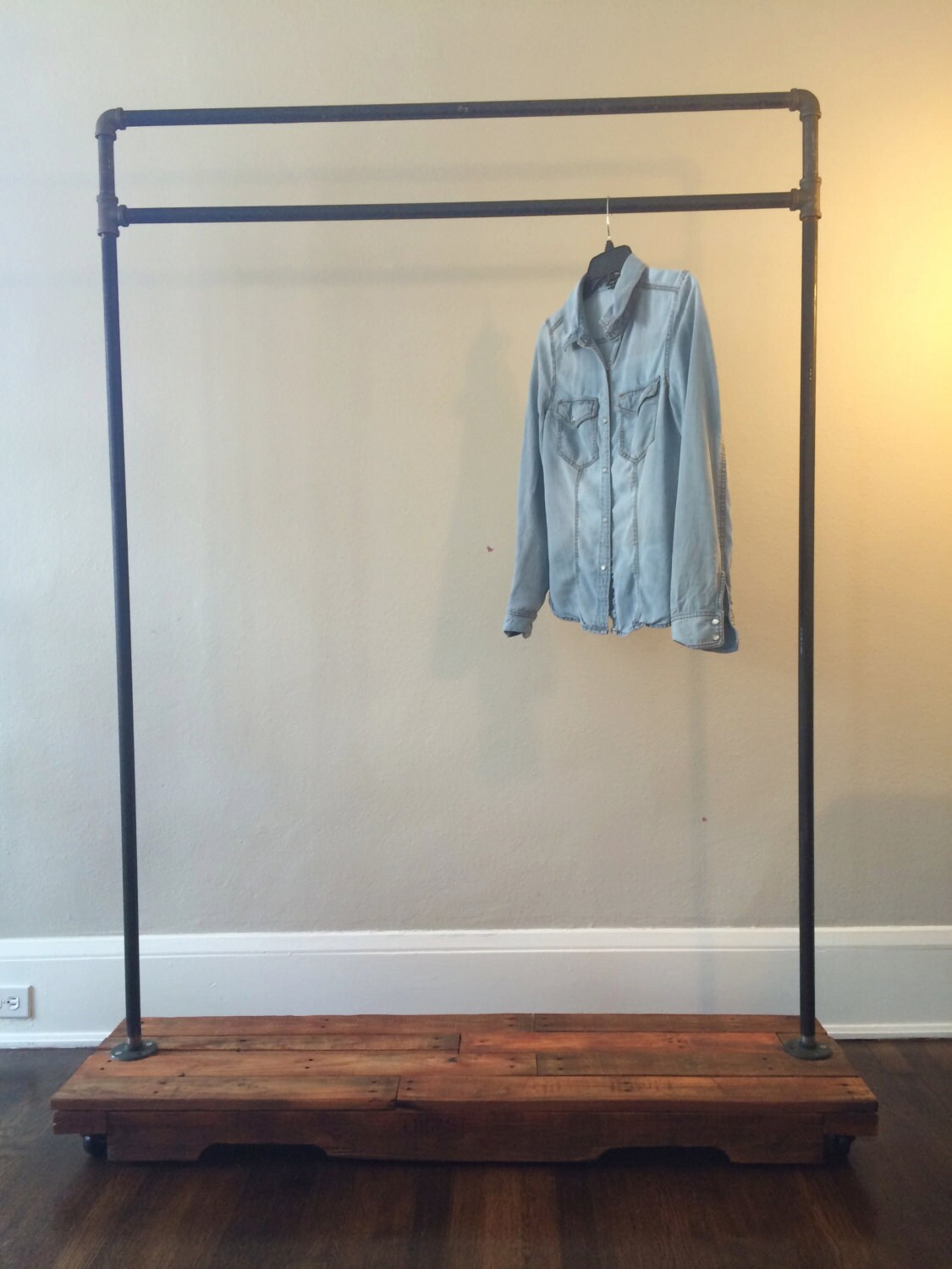 clothing rack made from reclaimed wood SALE