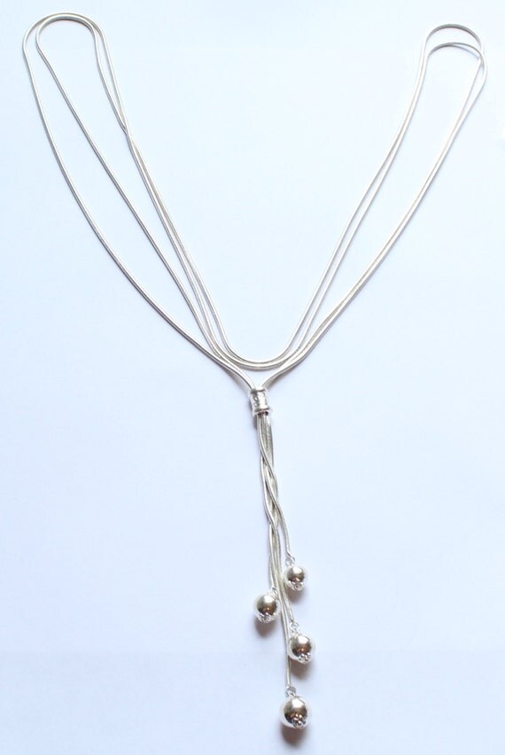 Vintage Italian Designer Milor Sterling Silver Dangle by paststore