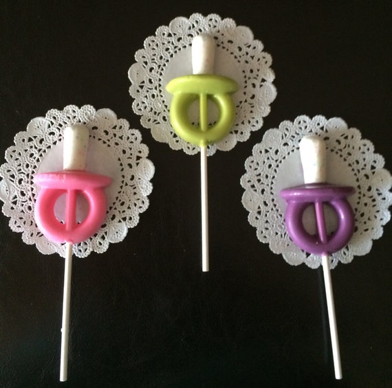 Baby Pacifier Chocolate Lollipops