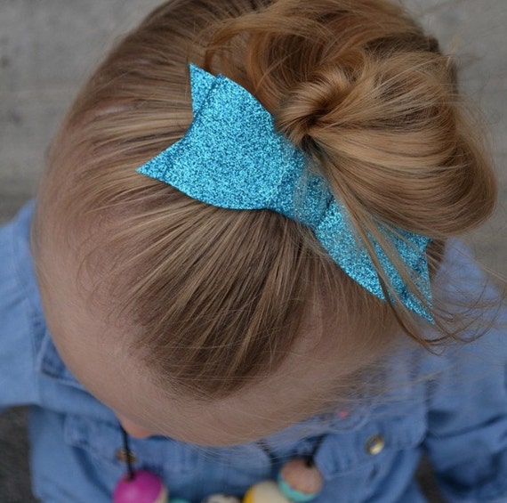Blue Headband Glitter Headband Baby Toddler by averieandjane