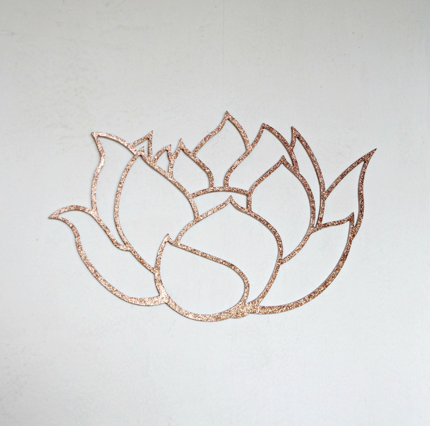 Glitter Lotus Wall Decor Glitter Wood Art Spiritual Home