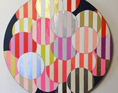 Variations - Original Round Acrylic Abstract Art Painting