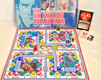 vintage board game - The Six Million Dollar Man board game - 1975