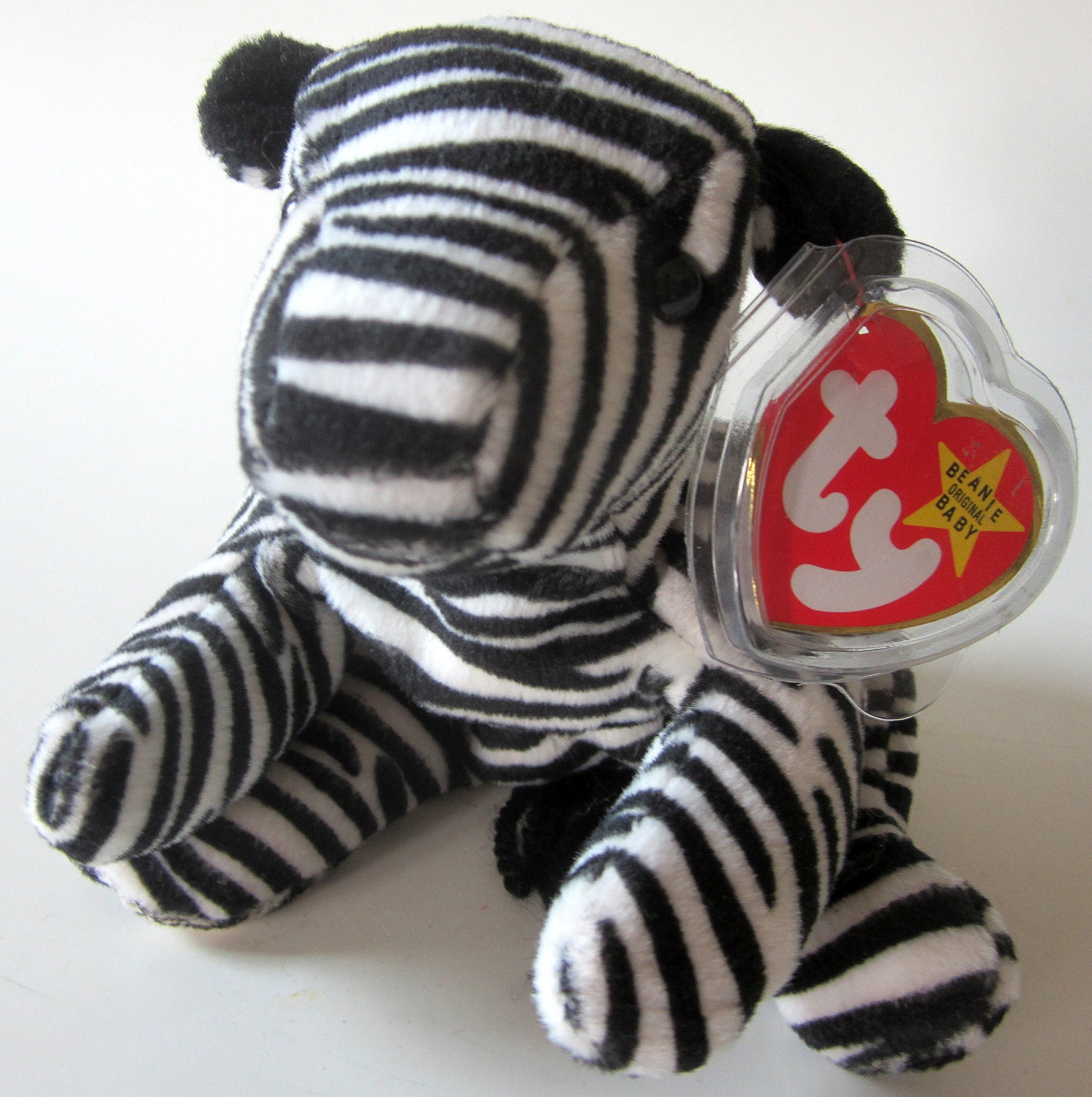 Ty Beanie Baby ZIGGY Retired 1995 Original Zebra Plush Toy by ddb7