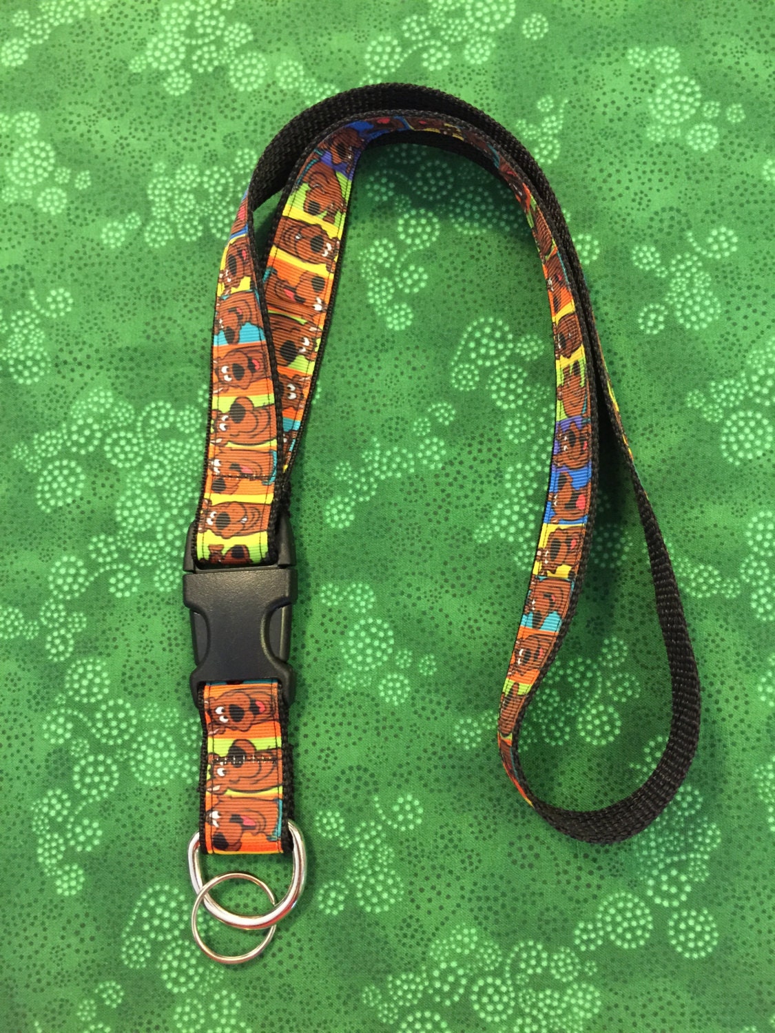Scooby Dooby Doo Lanyard with removable key chain end by dmbrohm