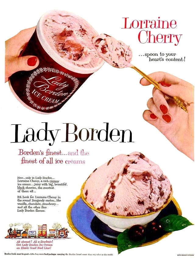 1953 Lady Borden Ice Cream & Western Electric Advertisements