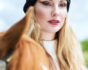 Black Velvet Turban Headband, Black Velvet Headband, Black Crushed Velvet Head Wrap, Retro Turband Headband