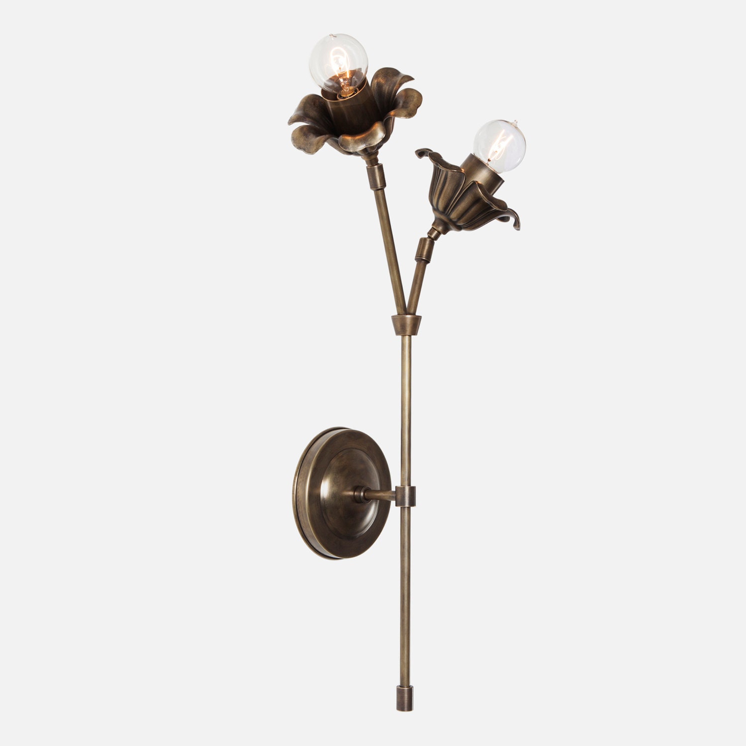 Double Bloom Wall Sconce Light Industrial Lighting Bathroom