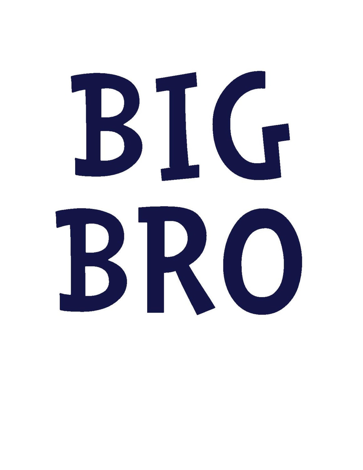 Big Brother Iron On Vinyl Decal