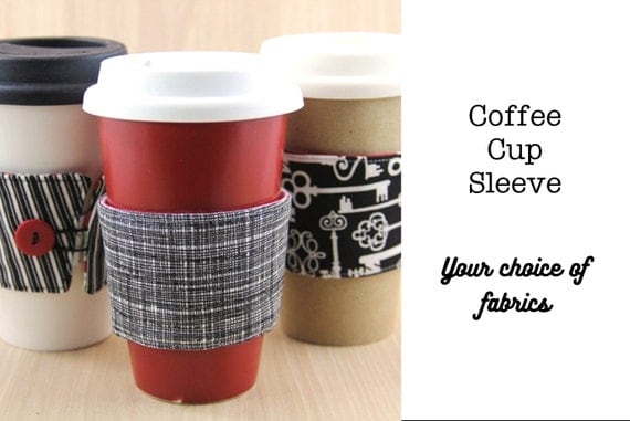 Download Reversible Coffee Cup Sleeve Choose Custom Fabrics Made | Etsy Yellowimages Mockups
