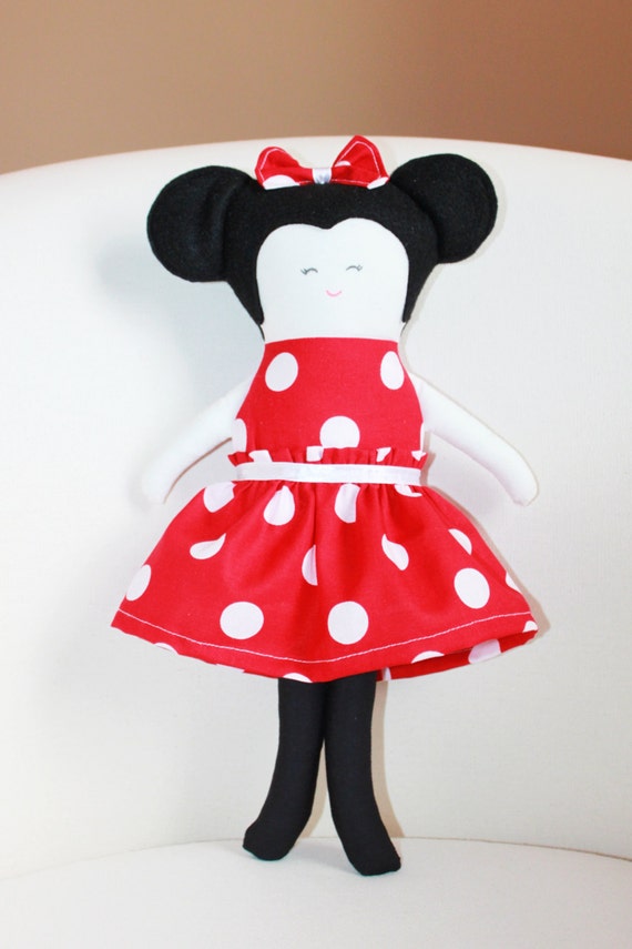 minnie mouse rag doll