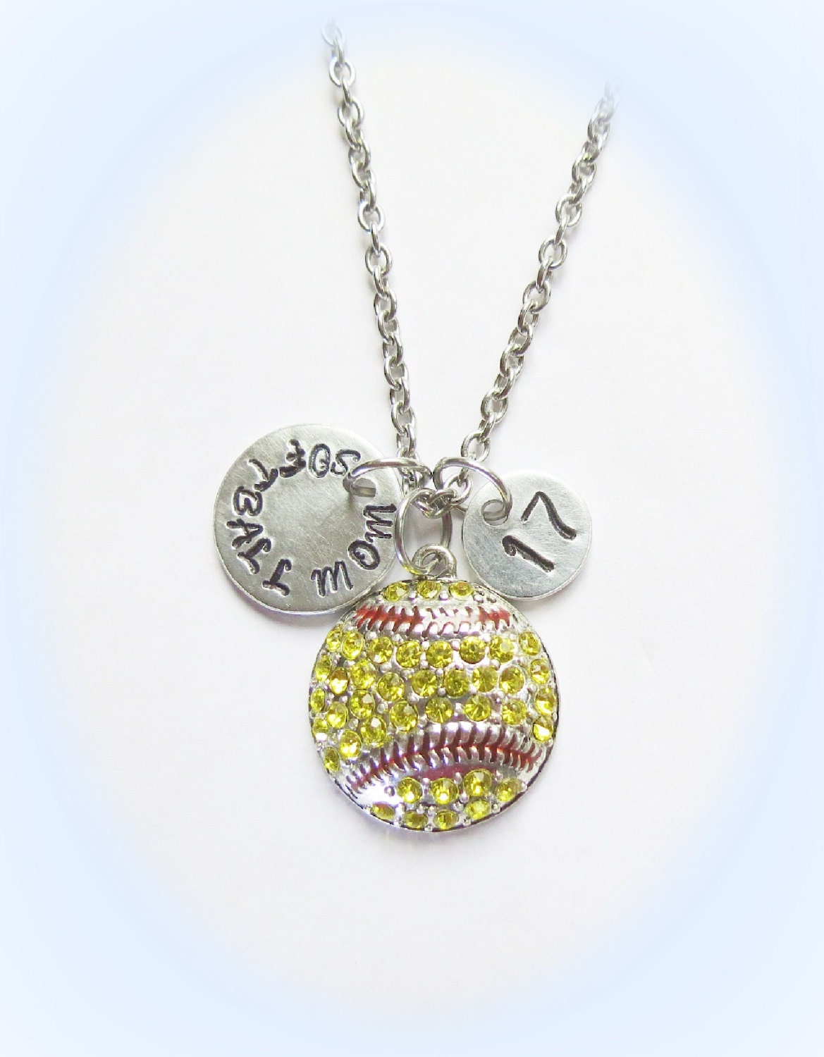 Softball charm necklace Clearance