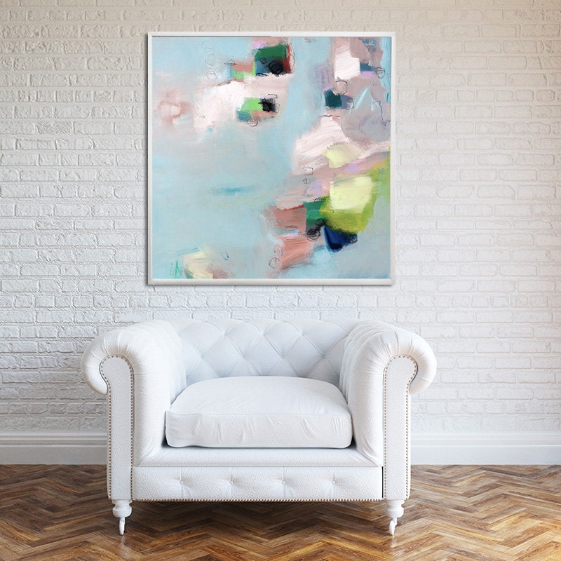Large fine art print GICLEE print from abstract painting