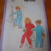 Vintage 70's Simplicity #8768 Sewing Pattern Childs Boy or Girl  Drop Seat Pajamas Pj's Size 4 Chest 23" Complete UnCut