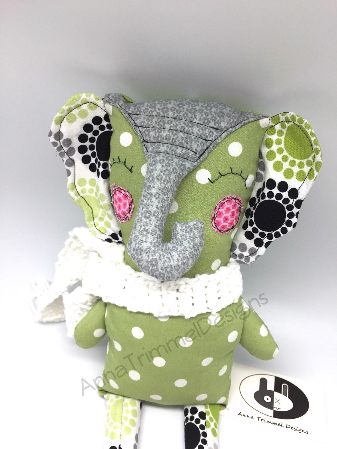 polka dot elephant stuffed animal