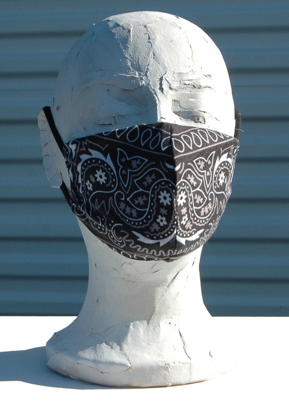 Bandana Face Mask Western Neckerchief by OLearStudios on Etsy