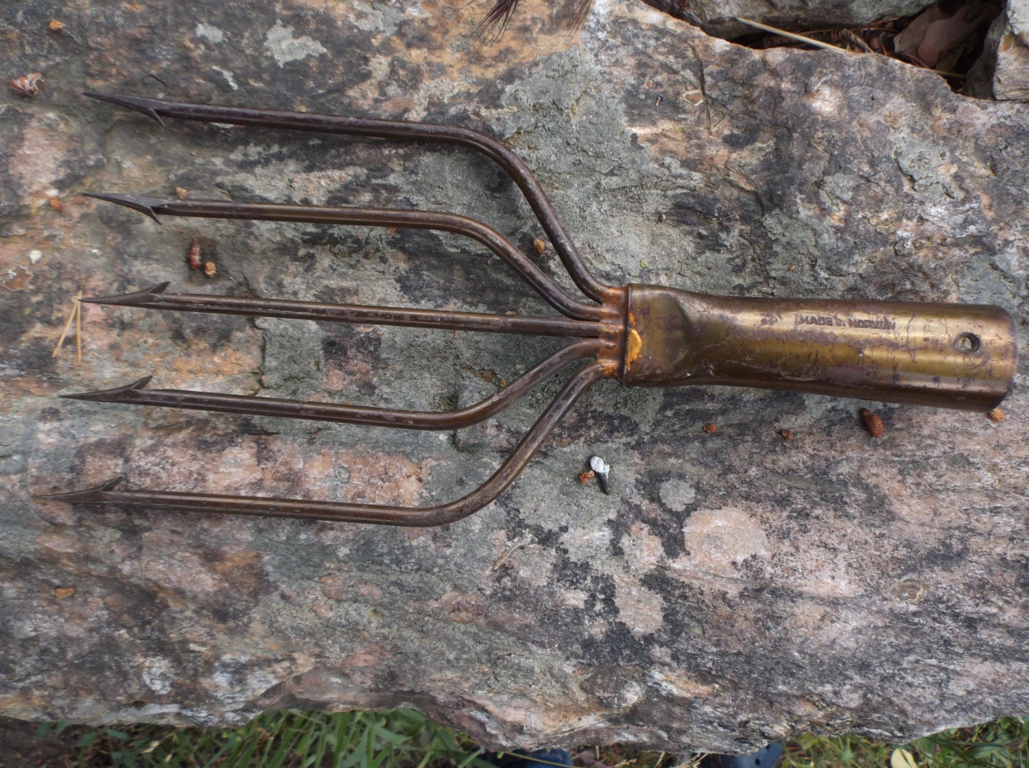 Vintage Norwegian Ice Fishing Spear Made in by JansVintageStuff