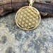 Flower of Life Necklace, Sacred Geometry Flower of Life Pendant Gold Plated stainless steel