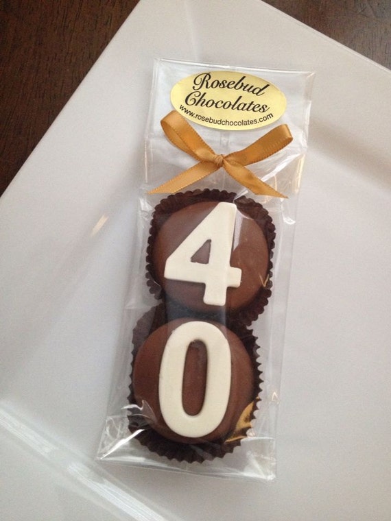 8 Chocolate 40th Anniversary Birthday Party by rosebudchocolates