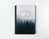 Pine Trees Notebook - Blank pages - Lined pages