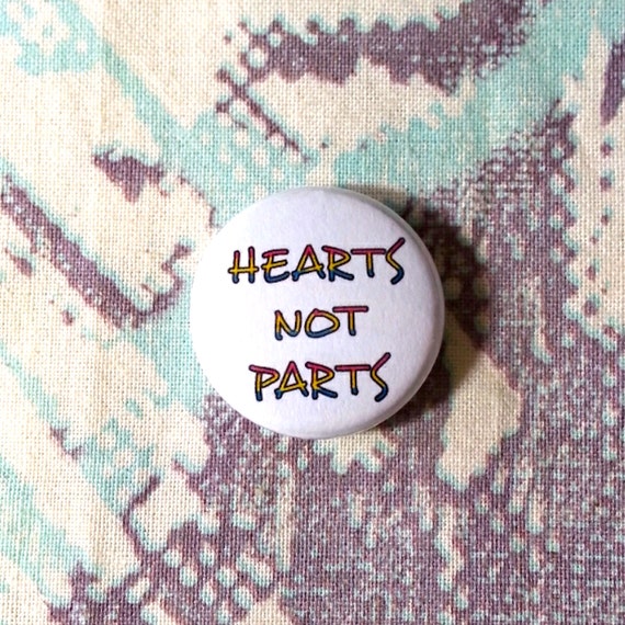 Hearts Not Parts Pansexual Pride Flag Button Or Magnet | Etsy