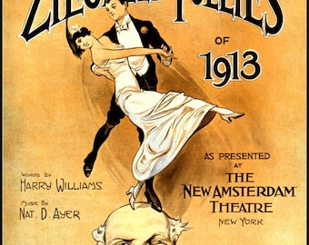 Art Print Ziegfeld Follies Suffragettes New York 1913 - Print 8 x 10
