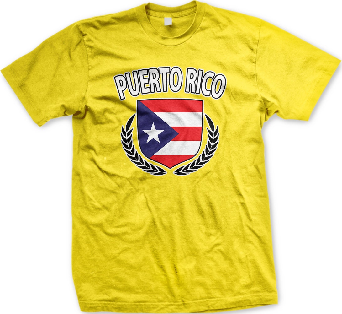 Puerto Rico Flag Men's Tshirt Puerto Rican Flag With