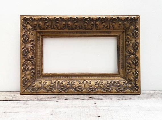 Antique Gold Extra Ornate 6x12 Picture Frame by ThePictureHook