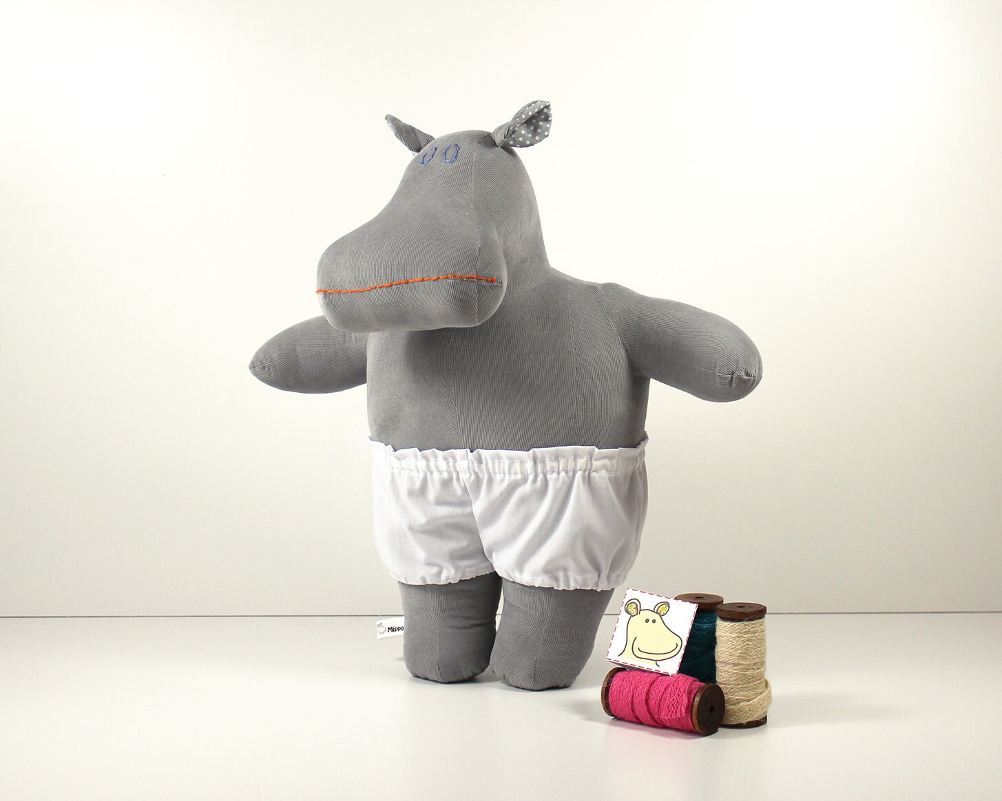 cuddly toy hippo