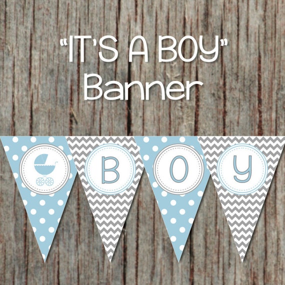 Baby Boy Shower Printables It's a Boy Baby Shower Banner