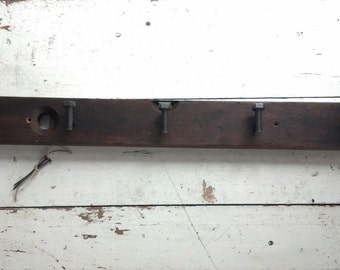 industrial farmhouse vintage level & bolts CoaT RacK