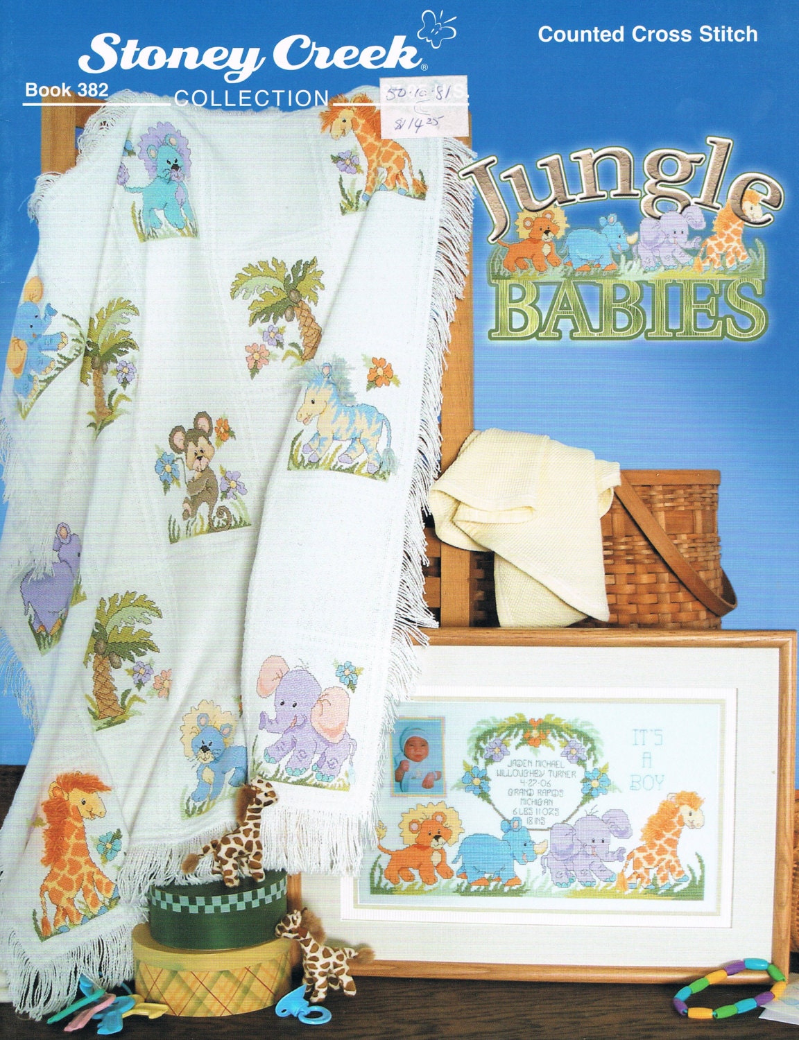 CCS STONEY CREEK 382 Jungle Babies Afghan Cross Stitch