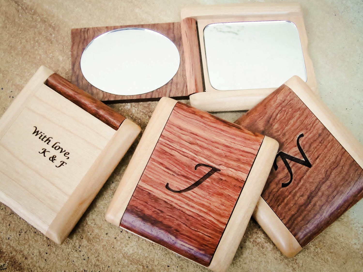 Custom Pocket Mirror Engraved Mirror Custom by EngraveMeThis